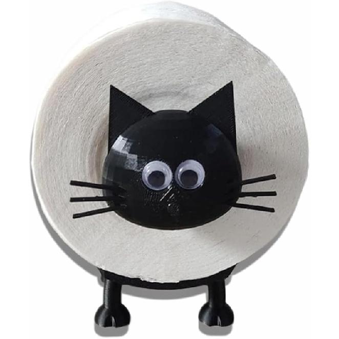 Cute Animal Toilet Paper Holder - Sturdy PLA Bathroom Tissue Roll Stand (Cat, Pig, Frog, Dog Designs) (Frog)