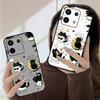Cartoon Moon Cat For Redmi Note 9 9S 10 11 12 12S 13 Pro Plus 5G India 14 Pro 4G Global 14S 13C 14C silicone soft phone case