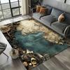 Vintage Nautical Map Rug with Sailing Ships Compass Retro Ocean Adventure Carpet Soft Durable Living Room Floor Decor