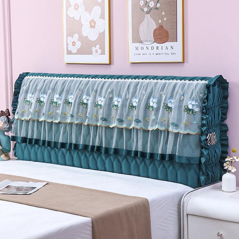 2023 Velvet Quilted Headboard Cover: Soft, Thick, Solid Wood, Anti-Collision Protector