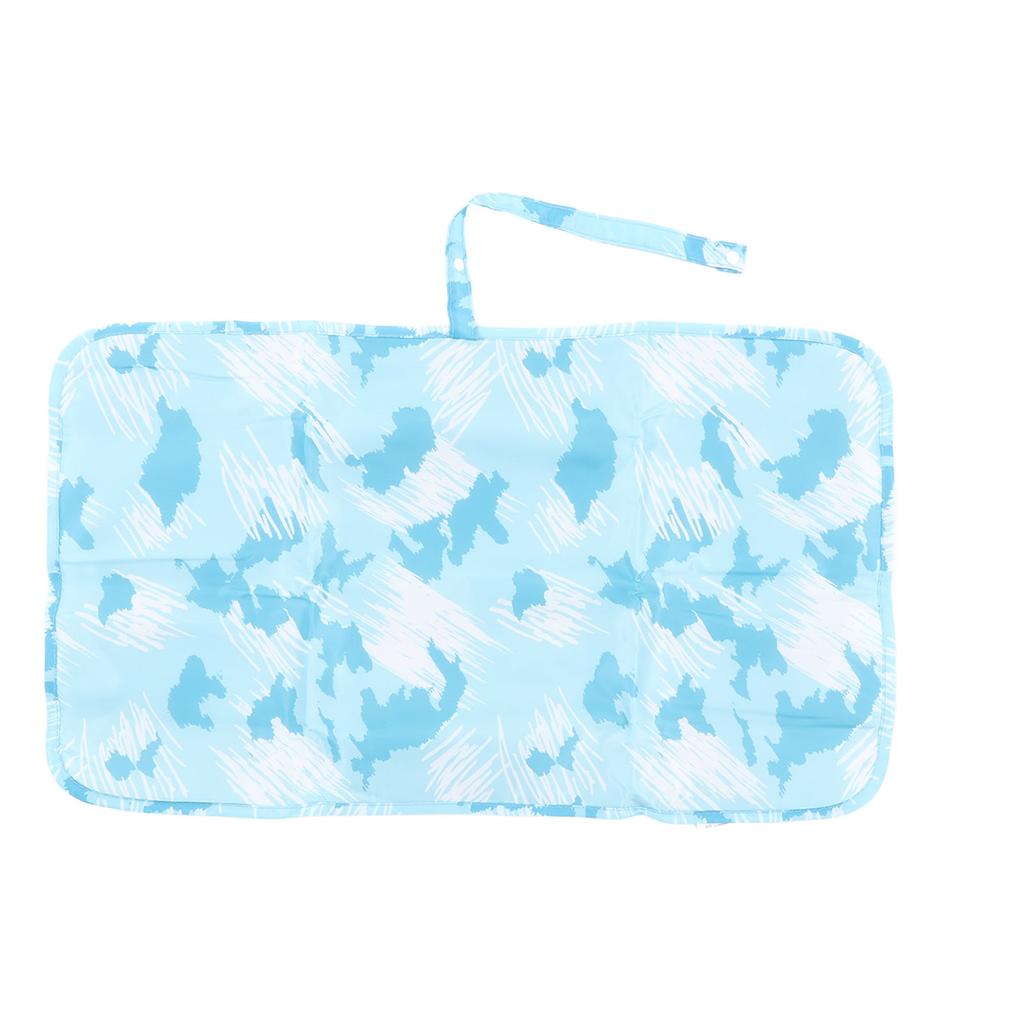 Diaper Changing Pad Waterproof Foldable Portable Nylon Baby Changing Mat for Home Car Outdoor Aqua