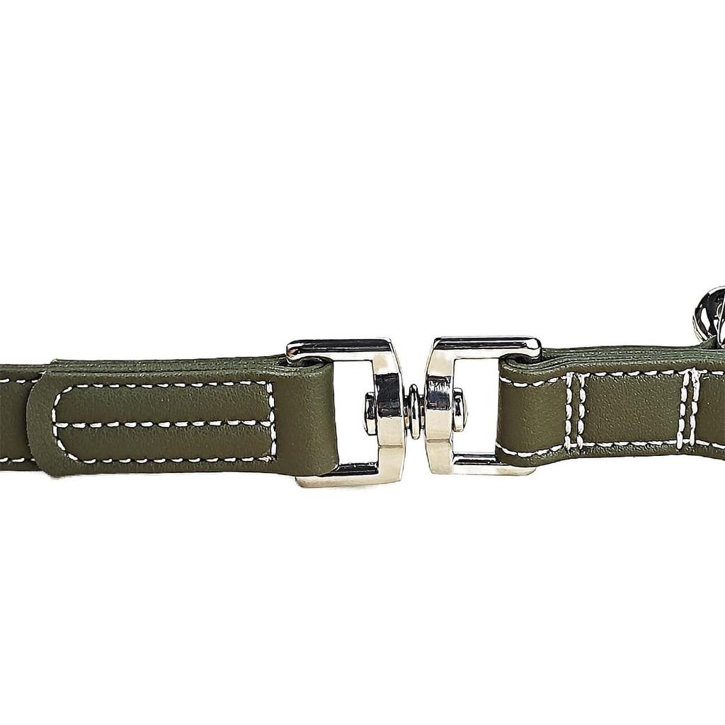 Beanspet Vodítko pro psa s dvojitým zámkem se dvěma karabinami Dvojvrstvé Snadné pro psa Velké Multifunkční vodítko, Háčky, Kůže, Držák, Vodítko, Malé, Střední, Psi,