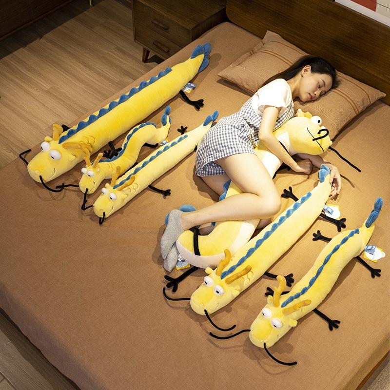 Authentic My Dad Is A Dragon Dragon Dad Long Plush Cartoon Pillow Anime Doll Super Soft Short Plush Multiple Sizes To Choose From Lazy Dragon)