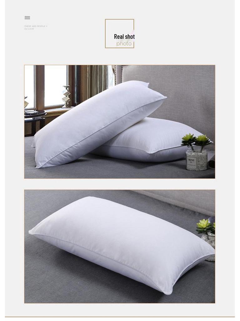 Bellelai Pure Cotton Star Hotel Feather Velvet Pillow – Soft and Comfortable