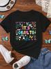Childrens Cartoon Letter Printed Roundneck Shortsleeved and Halfsleeved Girls Tshirts and Boys  Summer Polyester Fabric