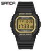 Sanda Square Single Display Movement Electronic Watch Multi-Function Luminous Waterproof Outdoor Sports Student Watch