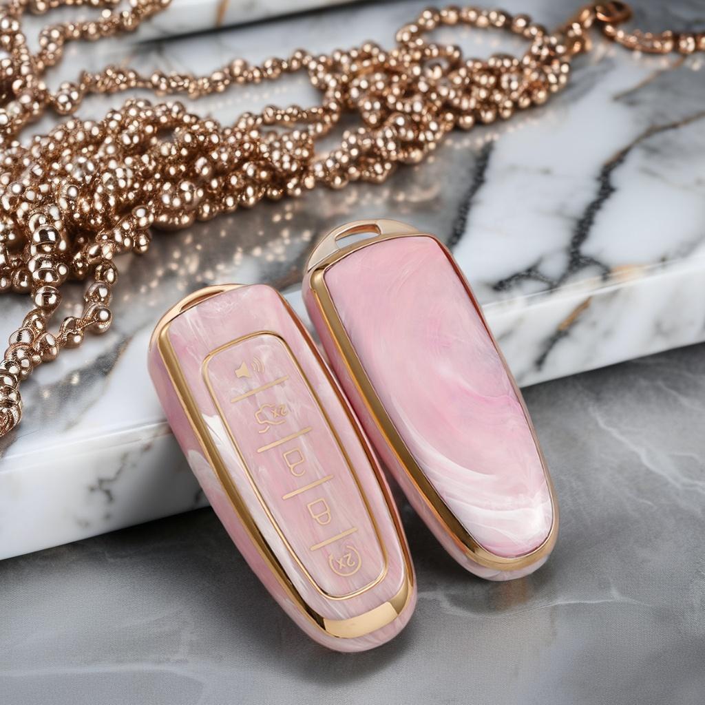 Enhanced Durability Style TPU Car Key Case for Ford C-Max Escape Focus Fusion Models Compatible Car Remote Key Cover