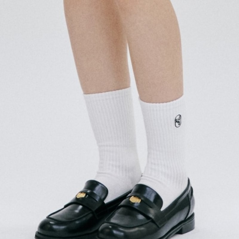 DEPOUND basic crew socks - white