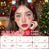 Cross Border New Stock Christmas Makeup Face Stickers Holiday Parties Dances Events Waterproof Sweat Creative Tattoo