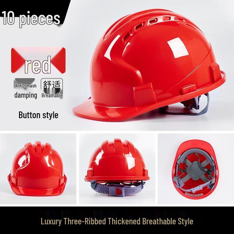 Junding Construction Safety Helmets (10-Pack)