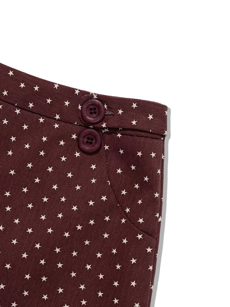 Eogeulliswedou Pigment Star Mini Skirt (Burgundy)