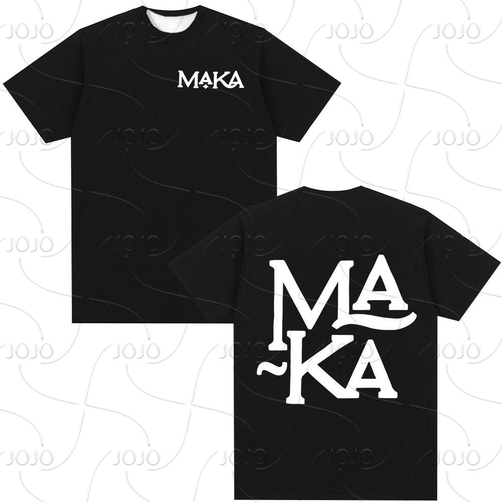 Rapper Maka Aura 2025 Tour Merch T Shirts Men Women Fashion Vintage Street T-shirt Casual Short Sleeve T Shirt Streetwear