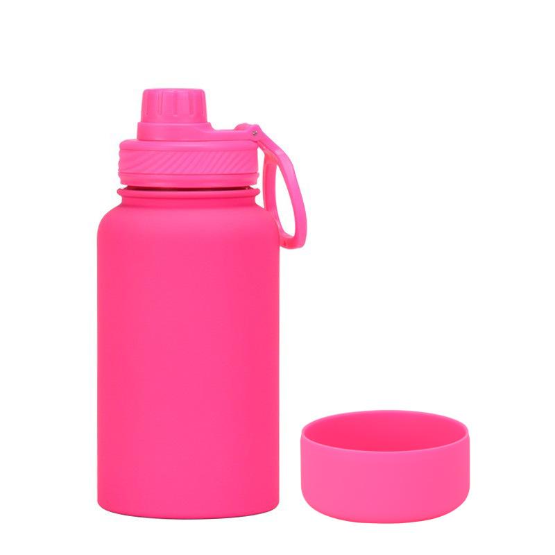 650Ml Stainless Steel Thermos Cup Non-Slip Outdoor Portable Water Cup Simple Wide Mouth Sports Kettle