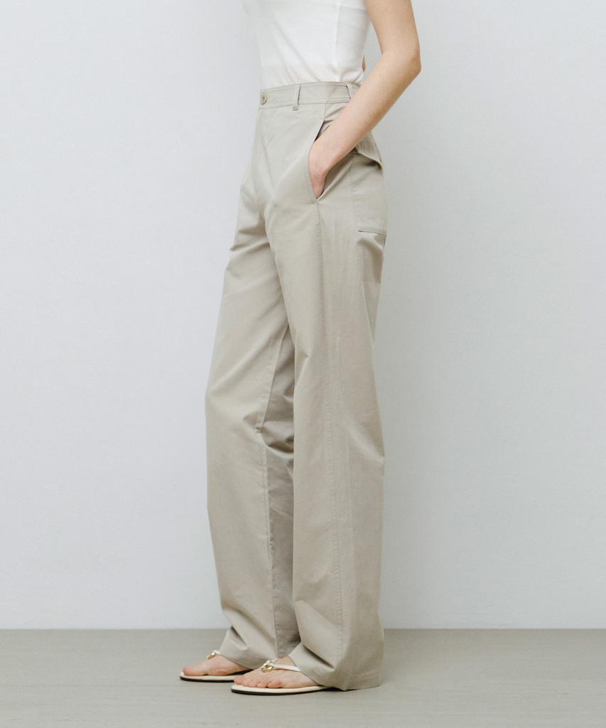 MONGDOL Button Pocket Straight Pants Beige Mdpt078Beige