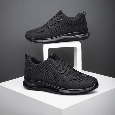 Sneakers Leggere da Uomo Mesh Traspirante Calzature Casual Tinta Unita Scarpe Sportive per Corsa Tempo Libero di Alta Qualità Scarpe da Trekking