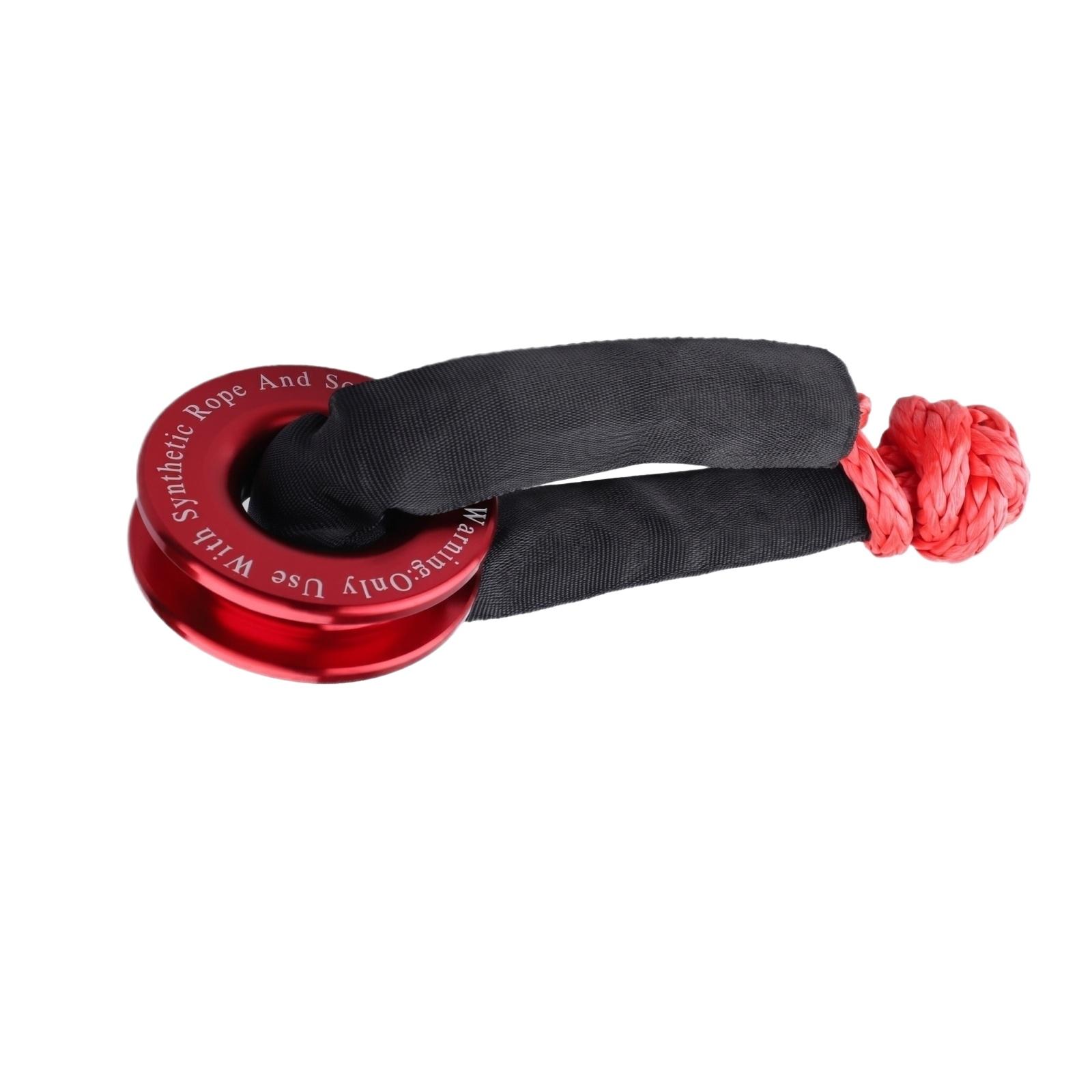 

Heavy Duty Off-Road Recovery Shackle Soft D-Ring Winch Tow Strap Accessory High Strength Emergency Vehicle Towing and Recovery Tool One Size червоний