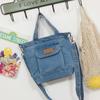 Crossbody Bag Casual Denim Fashionable Handheld Large Capacity Shoulder Bag