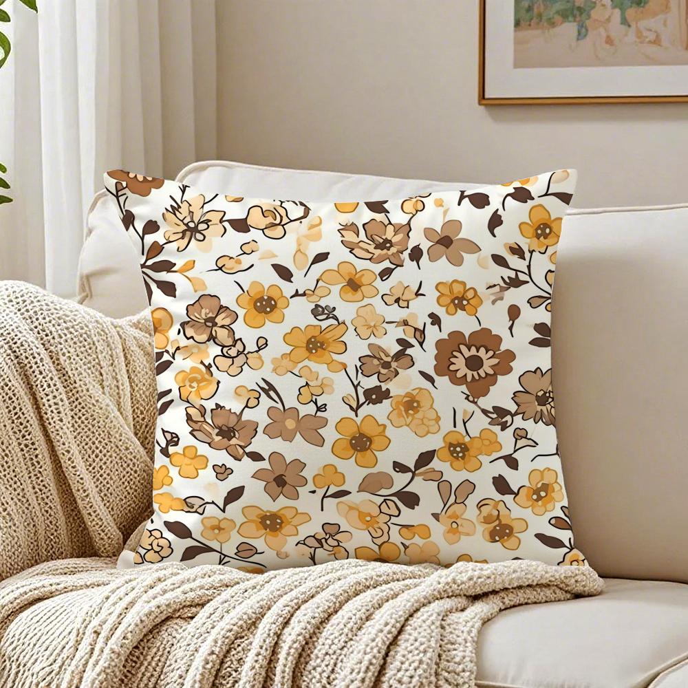 Retro Floral Classical Elegant Style Cushion Cover Pillowcase Antidustmite Living Room Sofa Decor Cushion Room