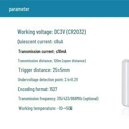 Wireless 433 Smart Door and Window Magnetic Alarm for Home and Hotel