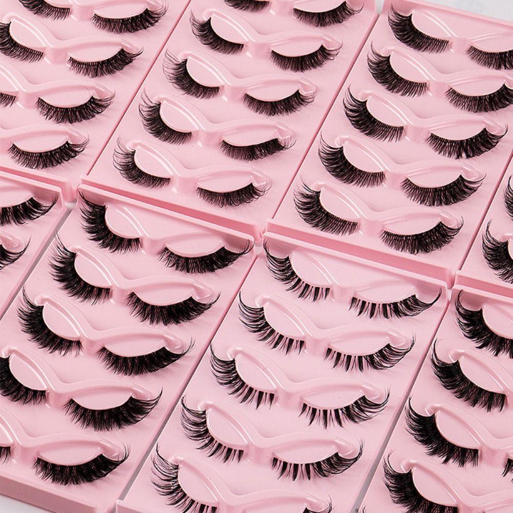 Vlákno Ručně vyrobené prodlužování očí Fox Eye Umělé řasy Tlusté dlouhé oční řasy