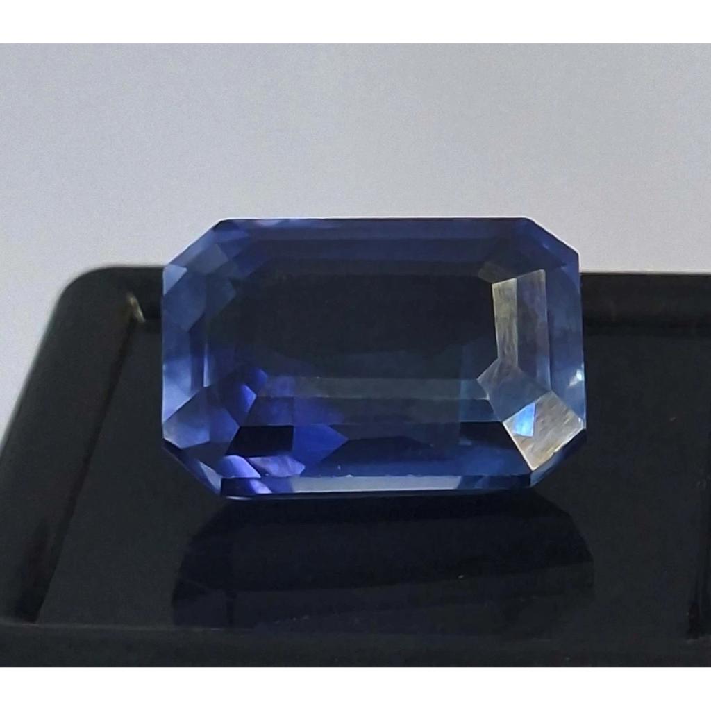 14-16 Ct Natural Blue Sapphire Emerald Cut Beautiful Certified Loose Gemstone