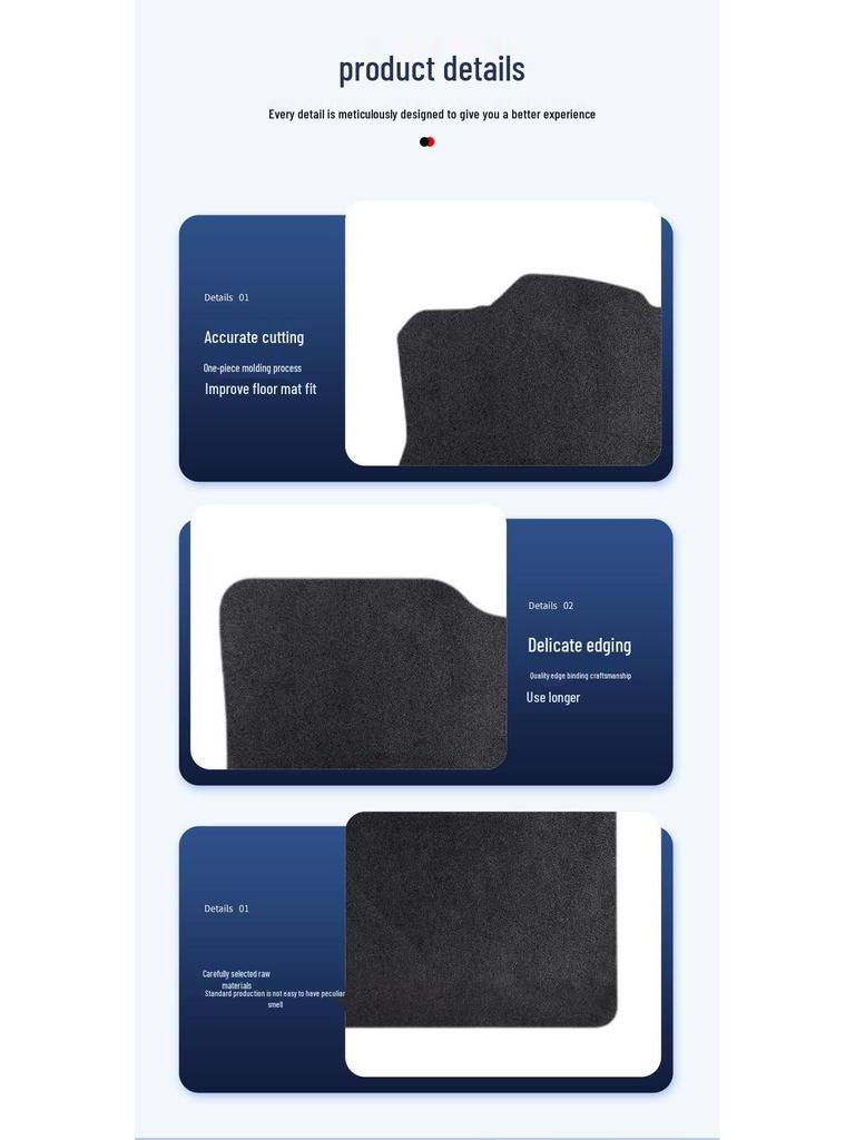 Geely Haoyue PRO SUV Nylon Floor Mats, Wear-Resistant, For Model Years 2024-2025