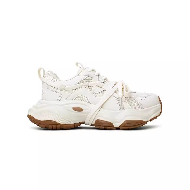 Platform dad shoes women's  new spring and autumn mesh breathable versatile little white shoes ins trendy casual sports shoes