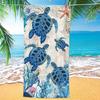 Exquisite Turtle Print Summer Beach Towel, Ideal for Vacation Pool Beach Men Women