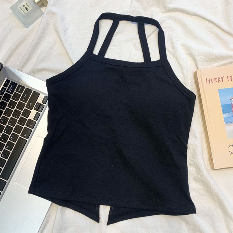 

Halter Sports Intimates Women s Shockproof Push-up Shape Fixing Yoga Vest High Strength Training Beauty Back Fitness Bra Summer Black Free size (40.00kg -65.00kg)