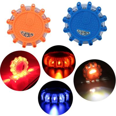 New 9 Modes LED Strobe Warning Light for Car Emergency Road Rescue Safety Flashing Beacon Lamp with Magnetic and Folding Hook