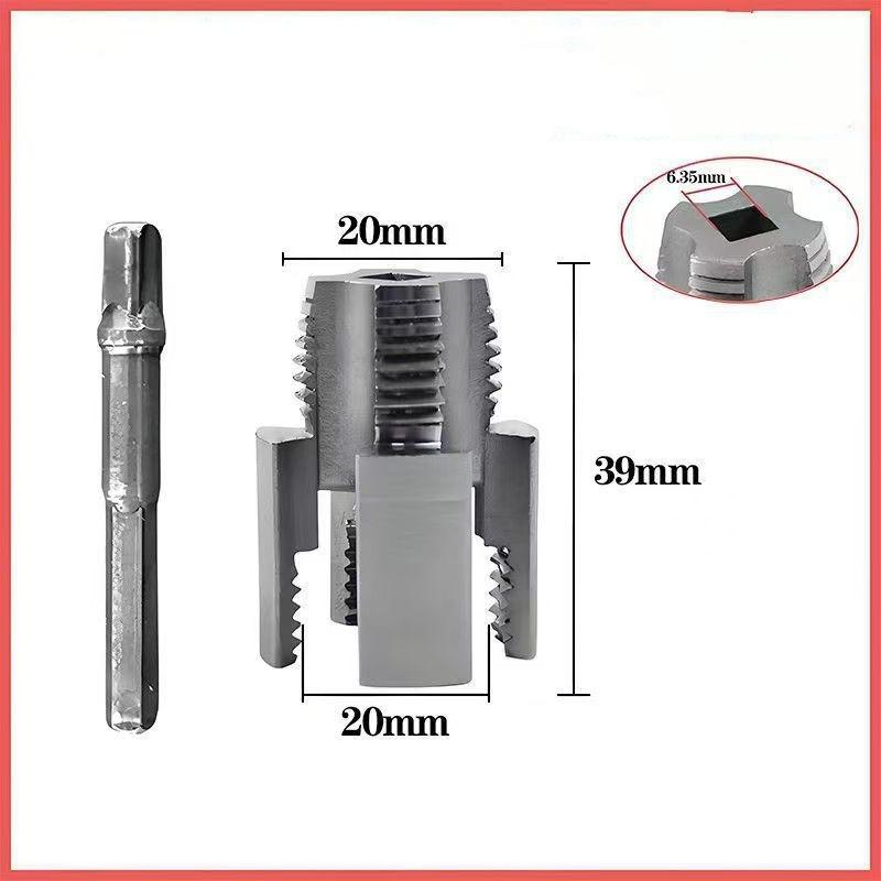 Schnellarbeitsstahl Gewindeschneidwerkzeugsatz für PVC-Rohre mit Bohrmaschinenkompatibilität