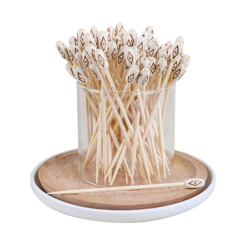 ZISIZ Disposable Bamboo Fruit Skewers