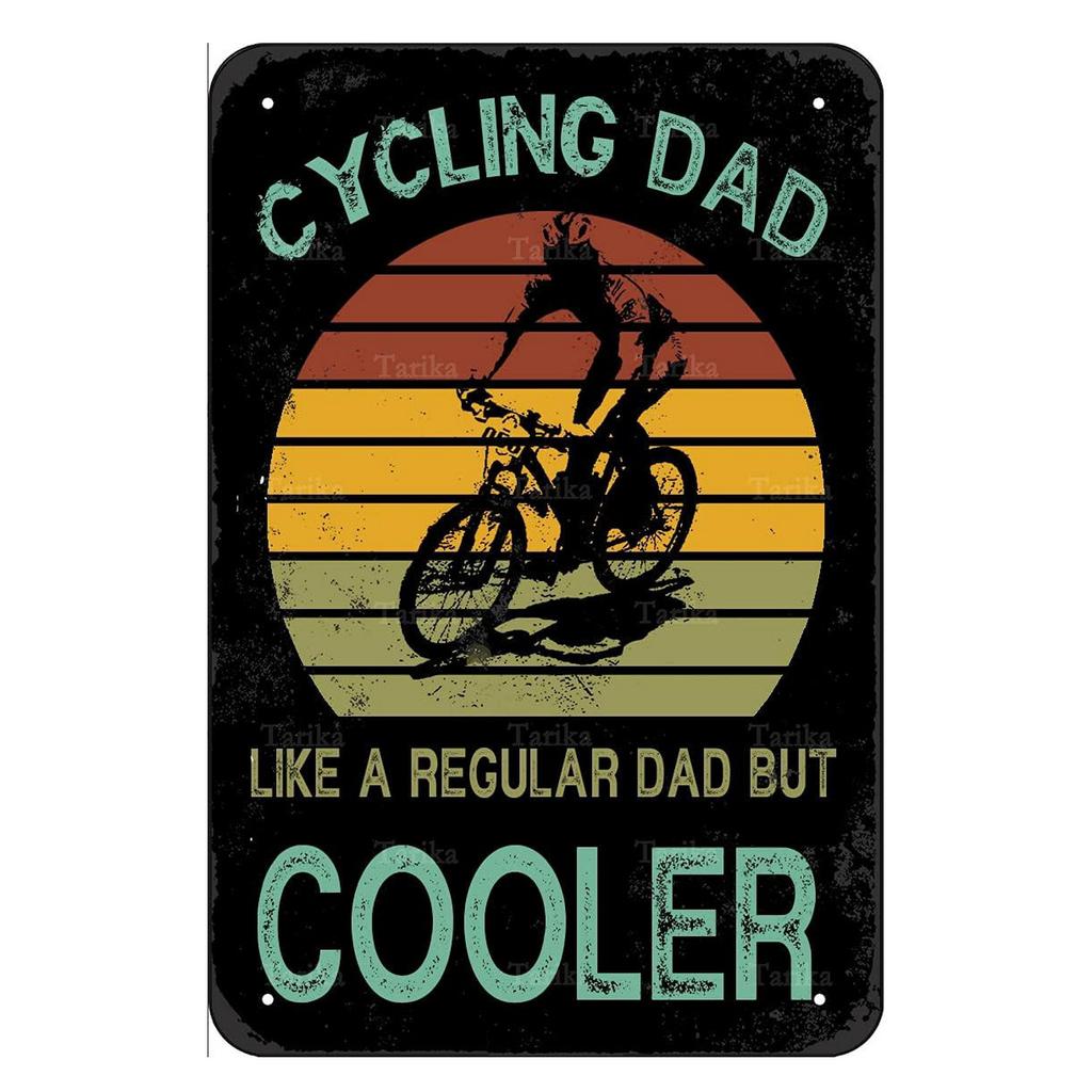 Cycling Metal Tin Signs Bike Ride Wall Decoration Plaque Vintage Art Poster Iron Painting for Man Cave Home Cafe Garden Club Bar