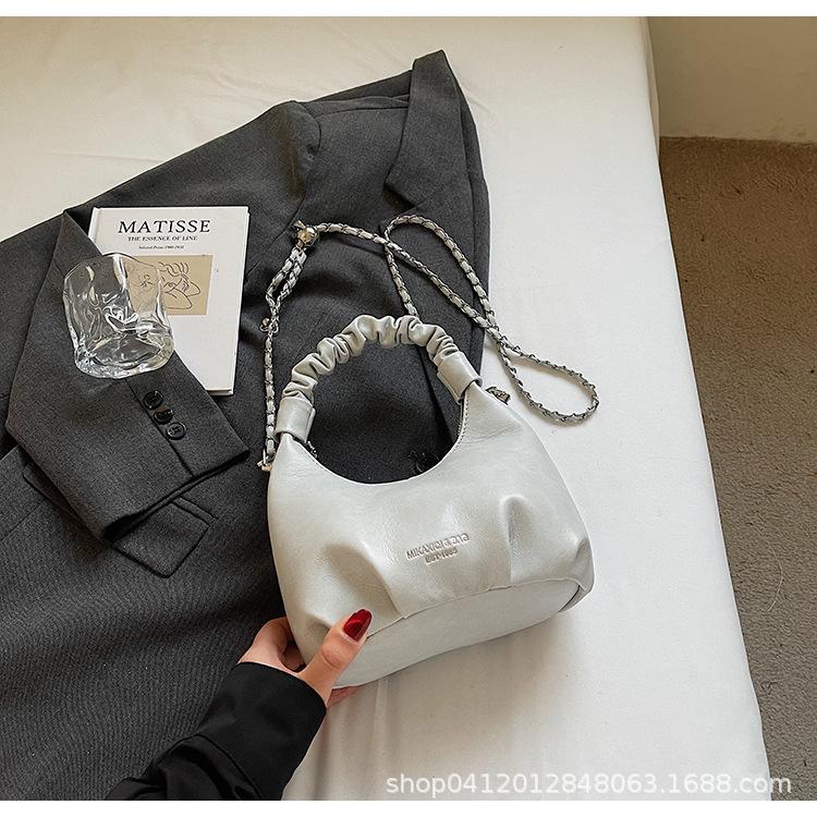 

Cute small bag texture casual bag 2025 new trendy INS shoulder bag handbag chain bag casual bag