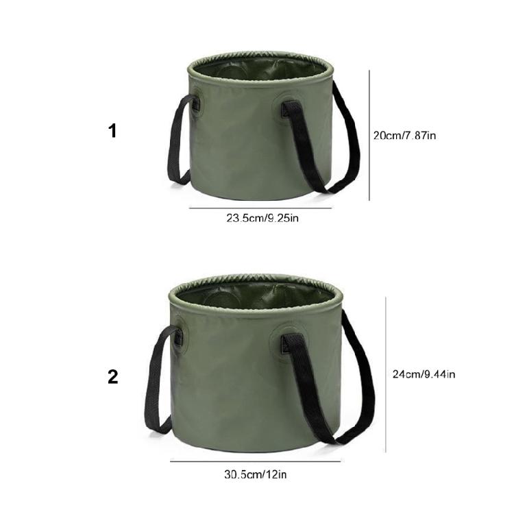 Portables Camping Water Bucket Ergonomic Folding Survival Water Storage Container for Family Camping Trip