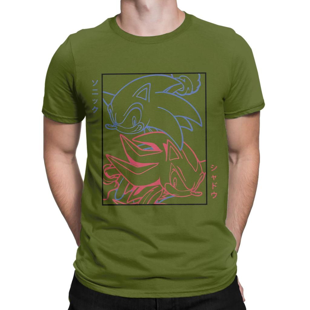 Hero And Dark Graphic 100 Cotton Tshirt Ssonic The Hedgehog Tops Tees For Unisex