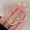 New design sense simple temperament oval water drop earrings women, exaggerated Internet celebrity fashion high sense earrings earrings