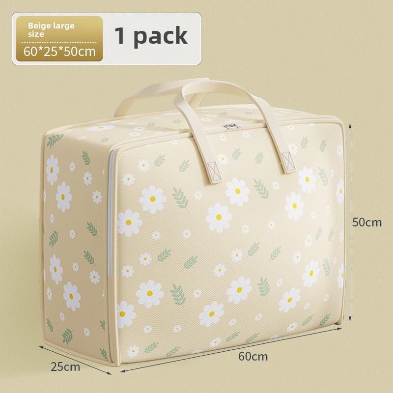 Daisy Clothes Storage Bags, Large Capacity Moving Bags, Foldable Quilt Storage Bag, Travel Storage Bags, Home Organizer