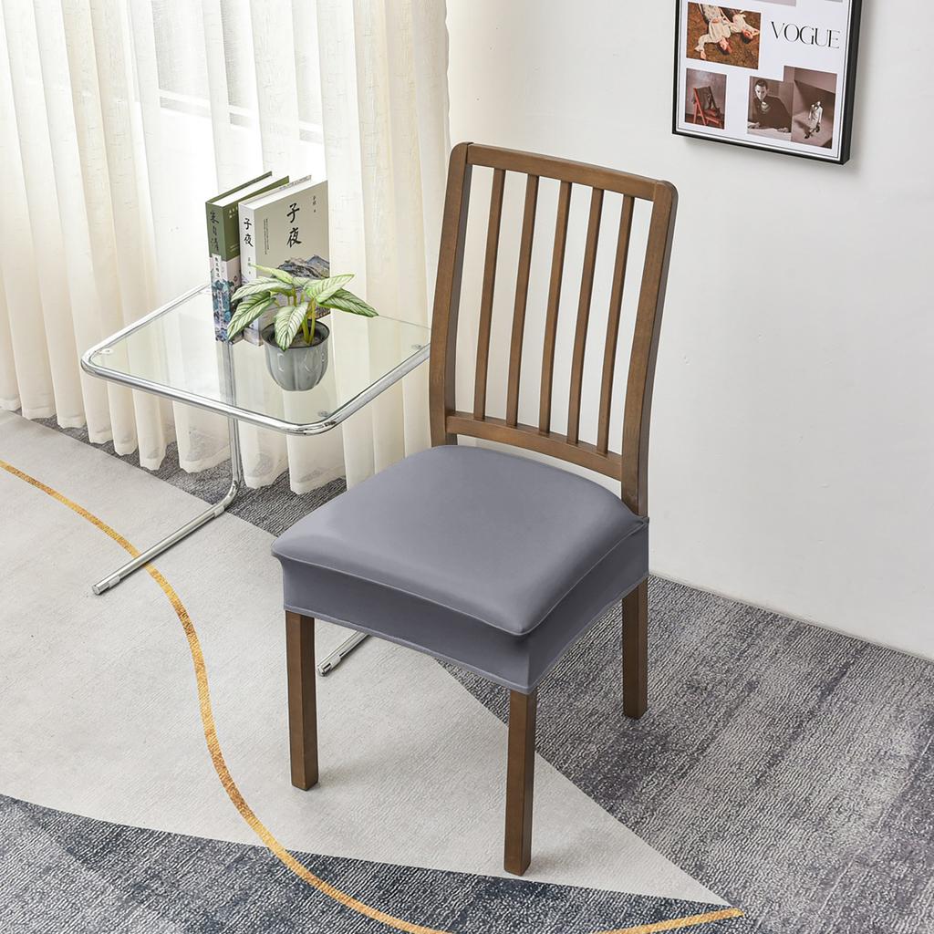 PU leather chair seat cover waterproof cross-border home dining chair cover half pack hotel pu leather chair cover cover