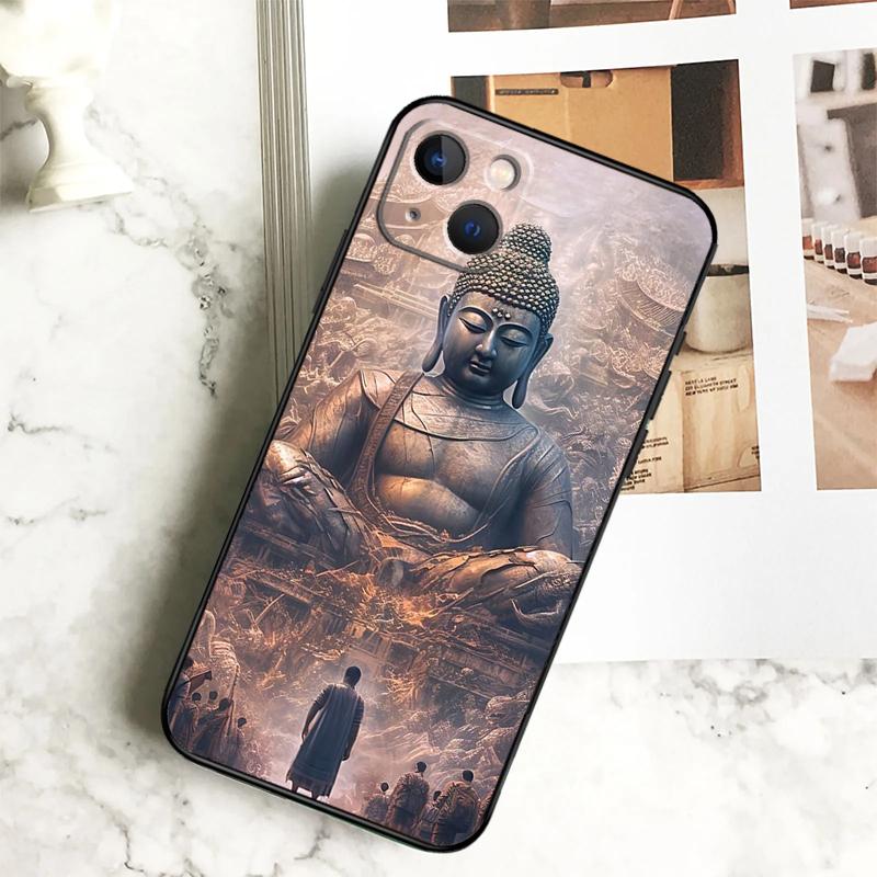 

India Buddha Phone Case For iPhone 17 16 14 13 12 11 15 Pro Max Plus 12 13 Mini 16e 17 Air Cover Coque iPhone 17 Pro