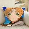 Jobless Reincarnatio Rudeus Greyrat Square Sofa Pillow Cover Solid Color Living Room Home Decor Cushion Case