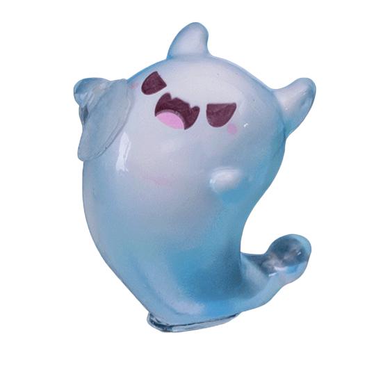 Glow in The Dark Mini Ghost Figures with Box Luminous Small Resin Ghost Figurine Miniature Ghost Garden Decor for Halloween Party Favors