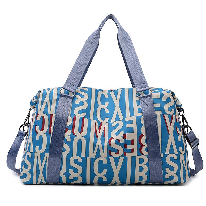 Multifunctional Yoga and Sports Travel Bag with Dry/Wet Separation, Large Capacity, and Trolley-Ready Design.