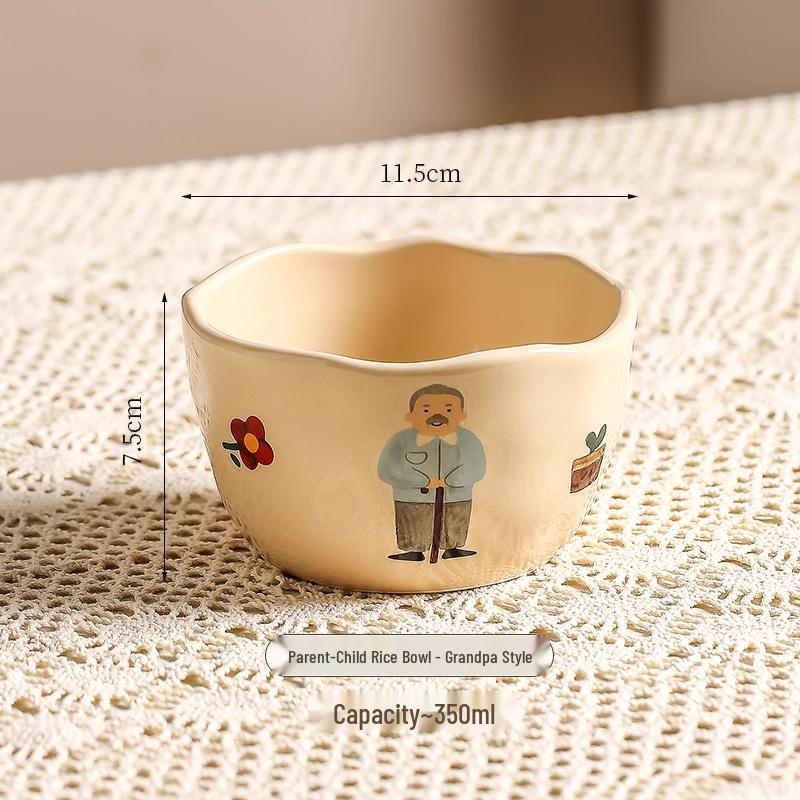 2025 Ceramic Rice Bowl: High-Appearance, Heat-Resistant, Parent-Child Tableware