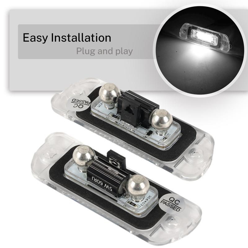 2pcs Error Free LED License Plate Light A2518200166 For Mercedes GL ML R Class X164 W164 W251 Xenon White