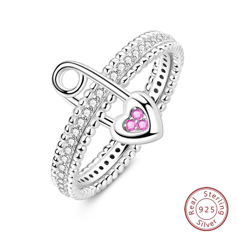 925 Silver Heart Shaped Infinite Minimalist Rings Hollow Celtic Knot Rings For Women Elegant Engagement Wedding Jewelry