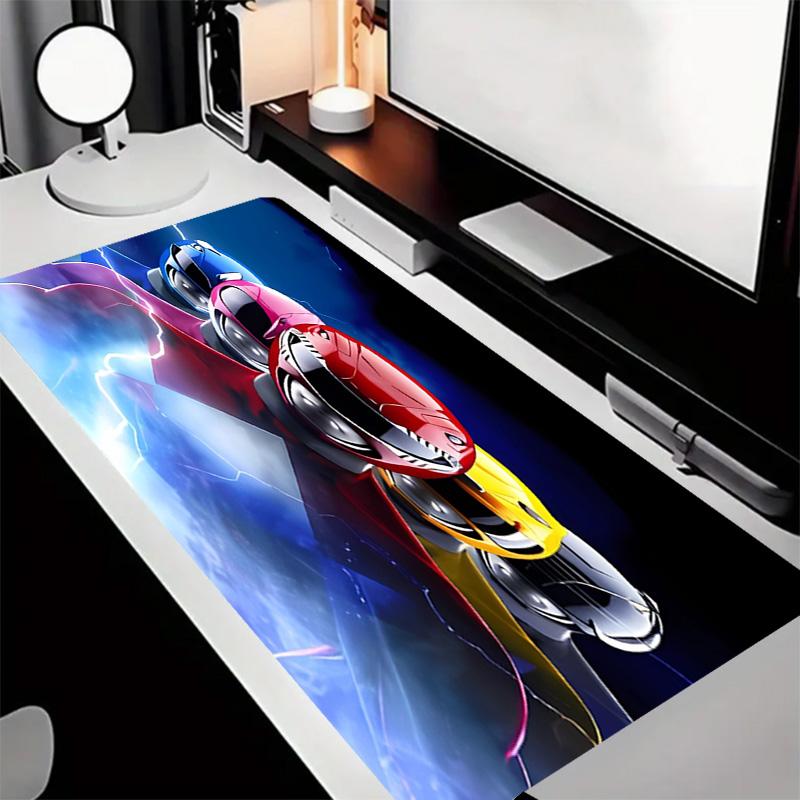 Mighty Morphin Power Rangers Theme Premium Non-slip Mouse Pad with Stitched Edges,Durable Rubber Material,for Desktop & Gaming Great Gifts