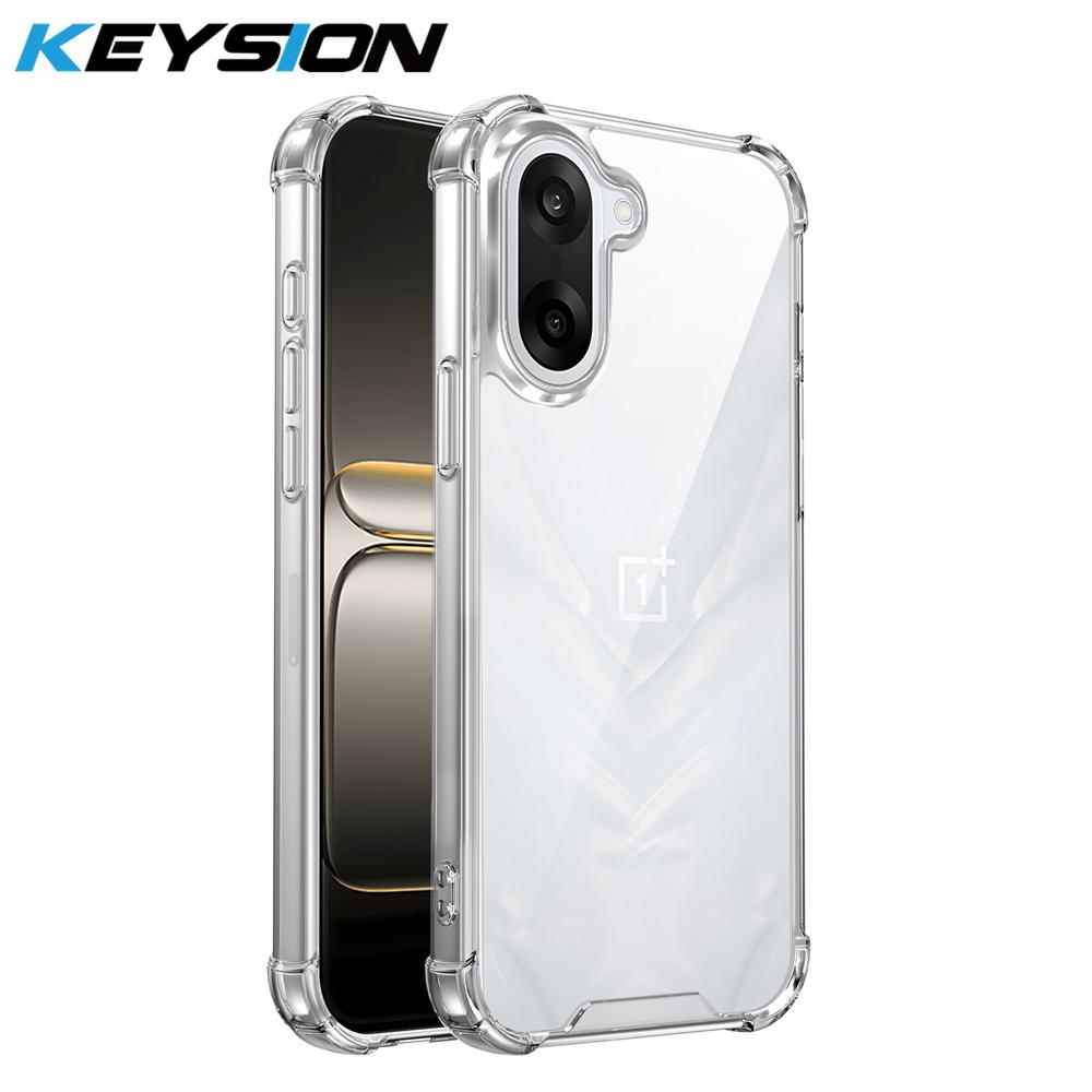 

KEYSION Four-Corners Shockproof Transparent Case for OnePlus Nord CE5 Soft TPU+PC Clear Phone Cover for OnePlus 1+ Nord CE 5 5G for OnePlus Nord CE5 чистый