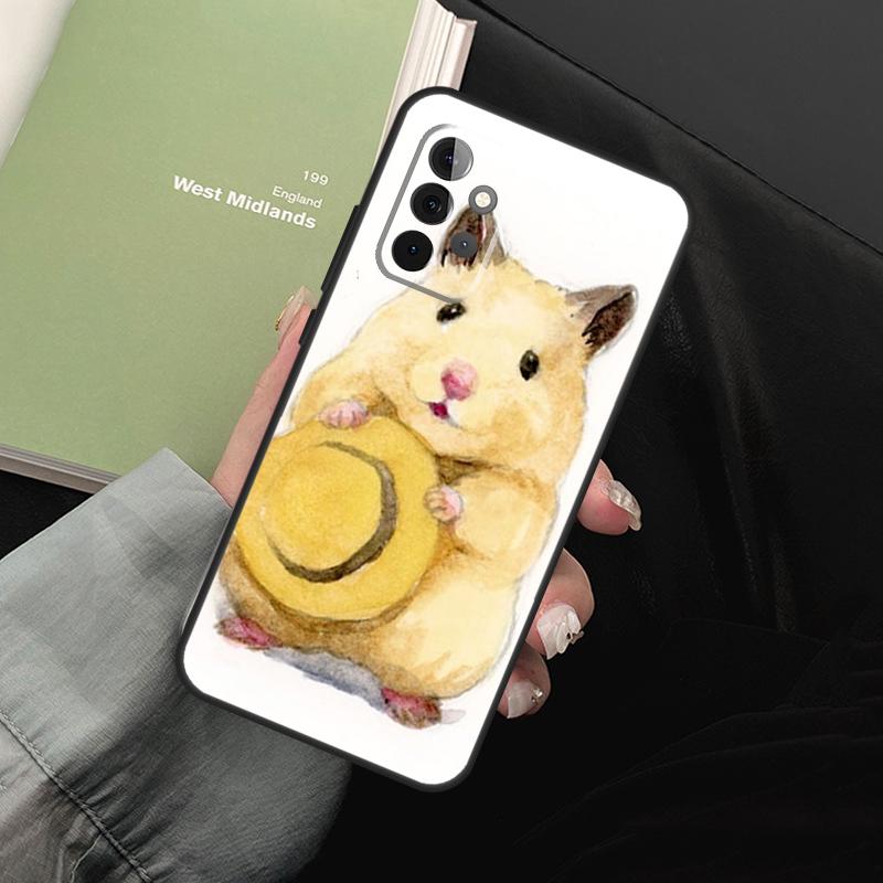 Hamster Art For Samsung Galaxy A16 A06 A56 A36 A26 A05 A22 A32 A52 A54 A34 A14 A55 A15 A53 A33 A35 Case