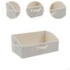 3 Pack Collapsible Baskets for Clothing, Storage Boxes with Handles Household Use
